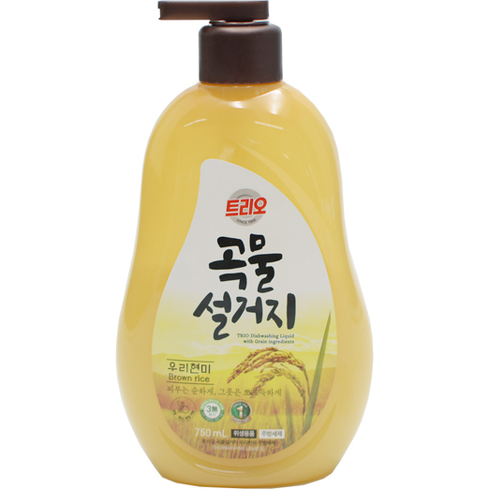 우리현미세척용설거지세제 피부순한싱크대용식기세척제 곡물성분주방세제 750ml - 상세 이미지 2