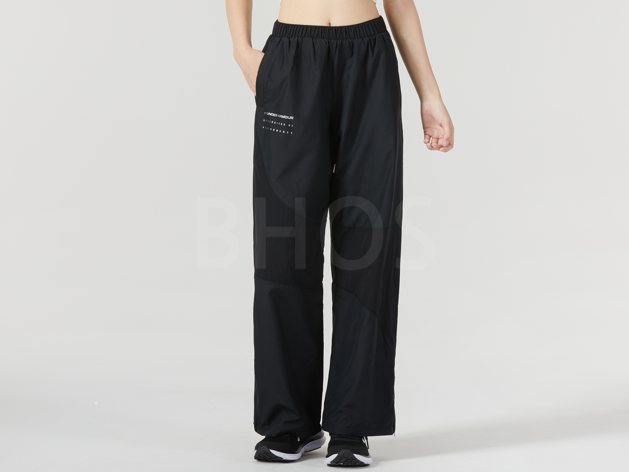언더아머 UA RUSH wOVEN NOVELTY PANT 블랙 여성