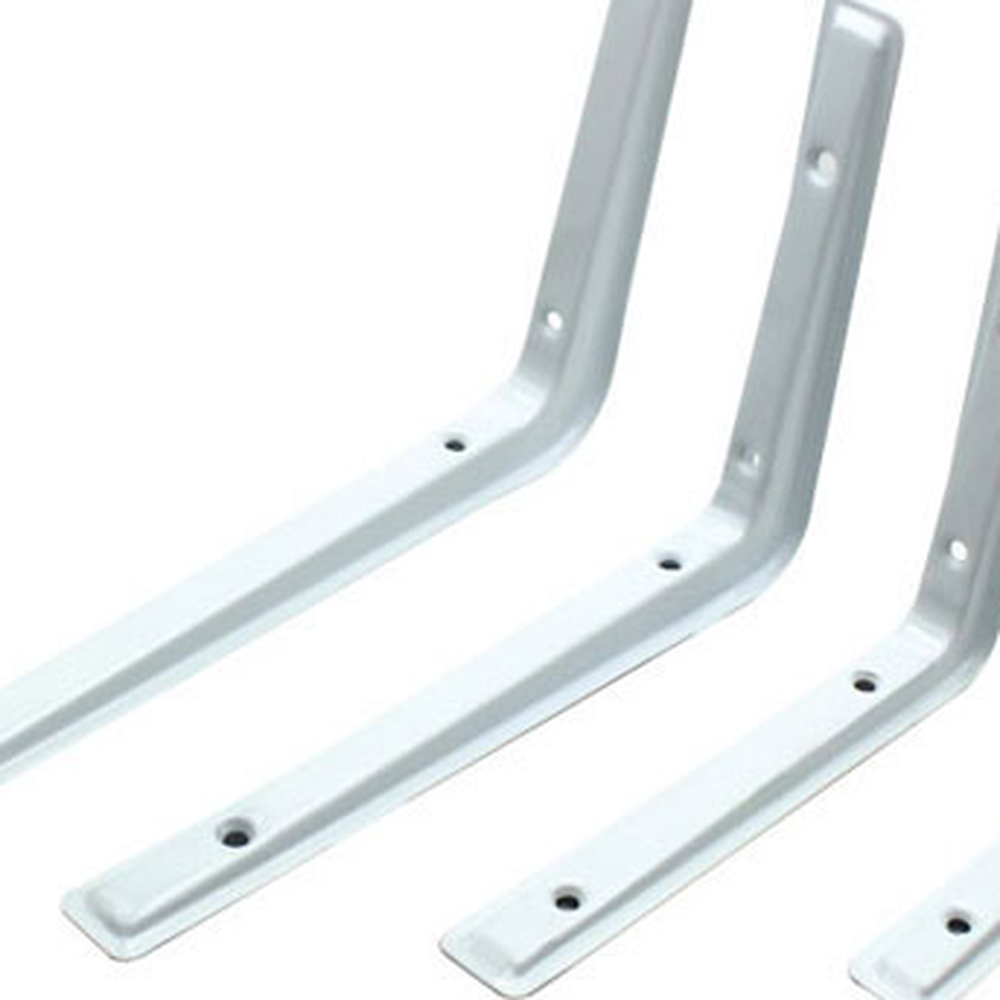 철제선반지지대 가구부속ㄱ자브라켓 흰색벽걸이선반브라켓 155x220mm 190x270mm 2p 대 - 상세 이미지 2