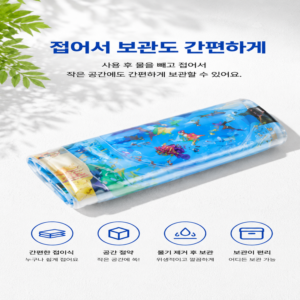 강아지 고양이 물매트 대형(100cm) 반려동물 워터매트 쿨링 여름방석 물놀이 장난감 이미지 6