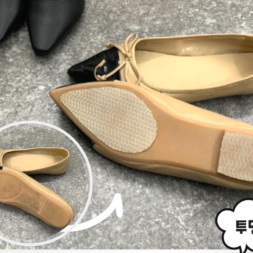 물결논슬립패드 운동화밑창보강수선패드 실내용신발보호스티커 투명 - 상세 이미지 2