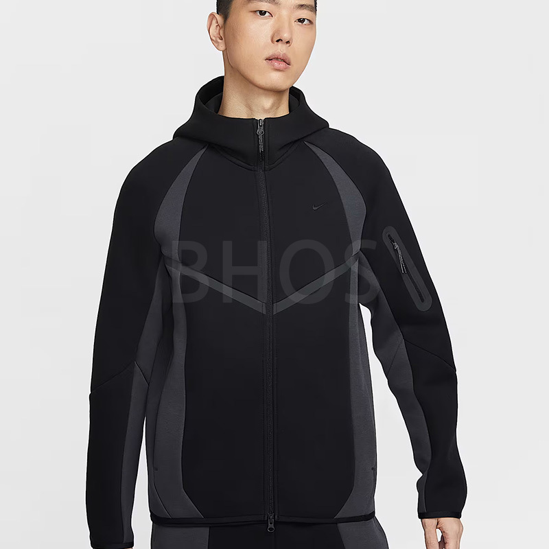 나이키 테크 컬러블록 풀집 플리스 윈드