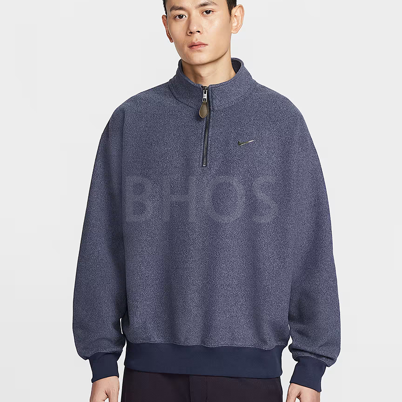 나이키 솔로 스우시 플리스 쿼터집 탑