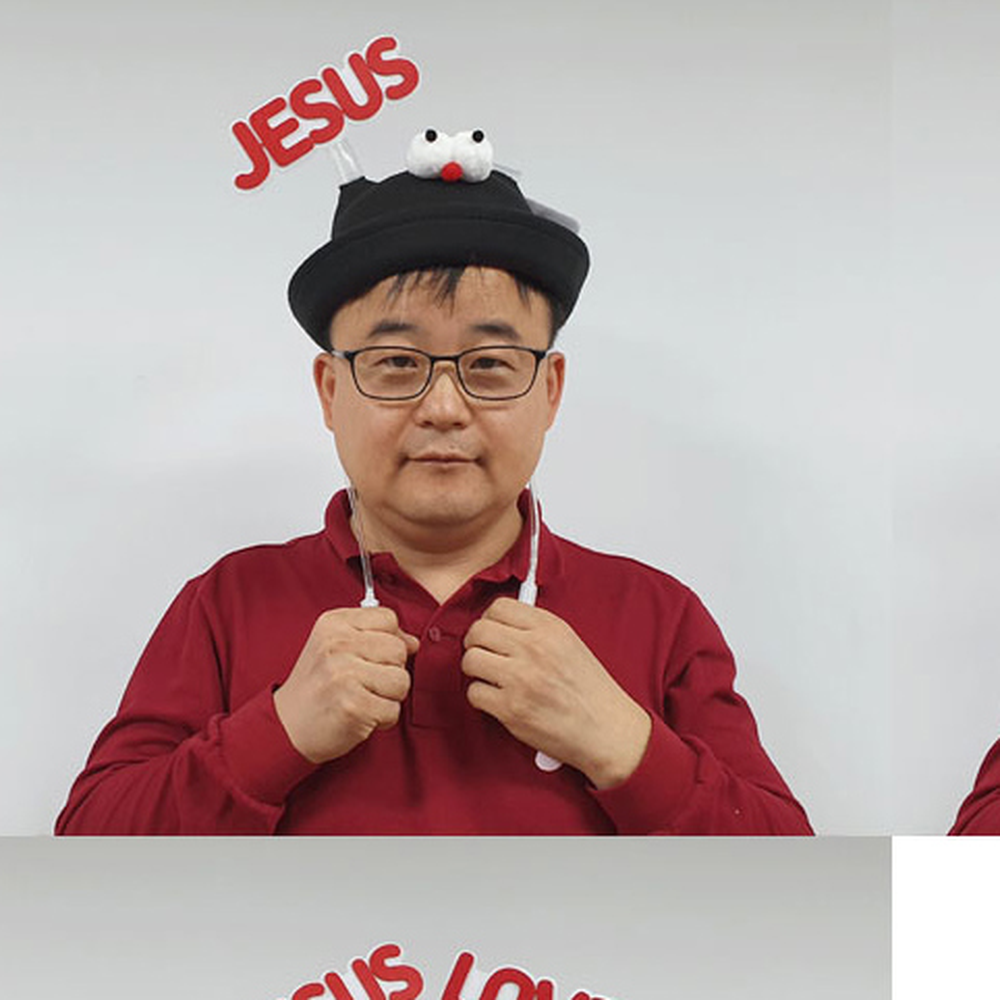 JESUSLOVE교회용메시지모자 커스터마이징기독교용 맞춤제작행사용팝업모자 20개 - 상세 이미지 3