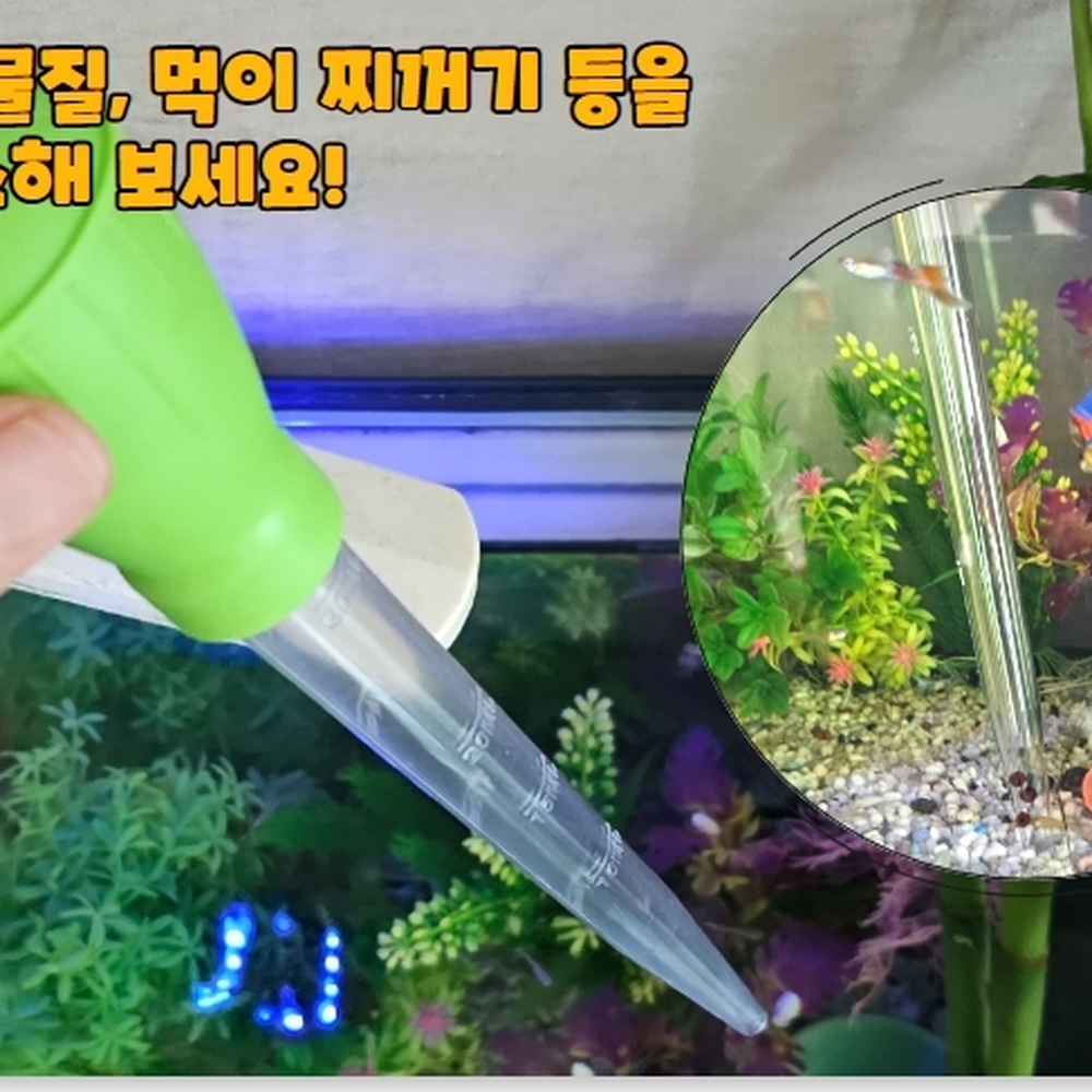 대형스포이드 어항바닥청소스포이드 치어새우분리이동 30ml - 상세 이미지 5