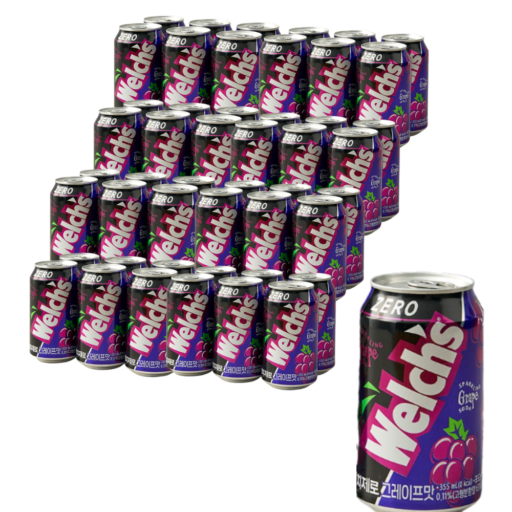 웰치스 제로 포도 355ml x48캔 탄산음료