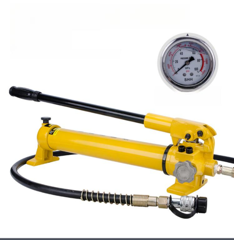 초고압 유압 수동 펌프 CP-180 CP-390 CP-700-2 CP-800 휴대용 유압펌프 유압 스테이션 산업용 CP-180 게이지 포함 - 상품 이미지