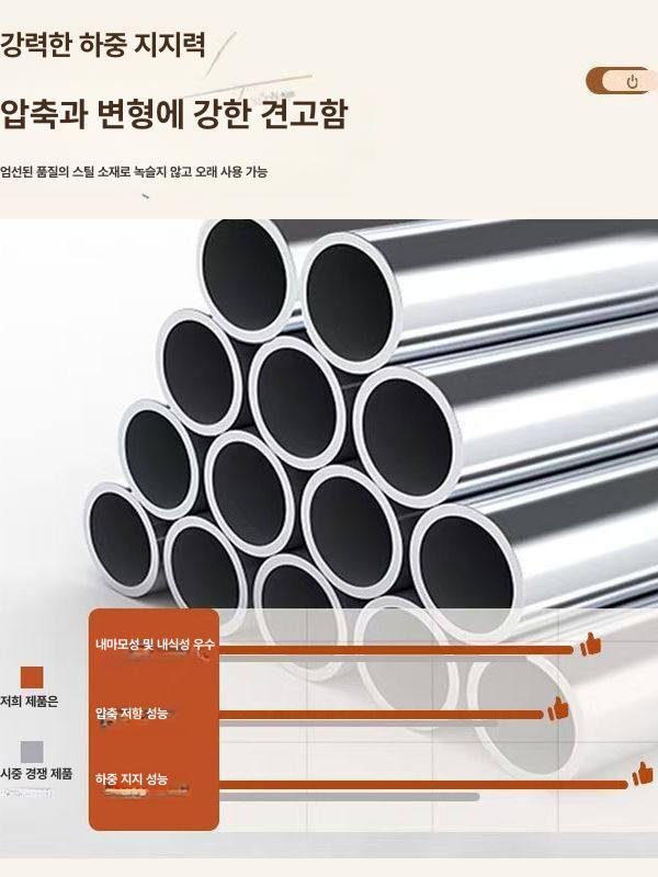 밥솥 레일 선반 전자레인지 에어프라이어 오븐 수납장 슬라이딩 받침대 주방 정리대 1단 바구니형 - 상세 이미지 2