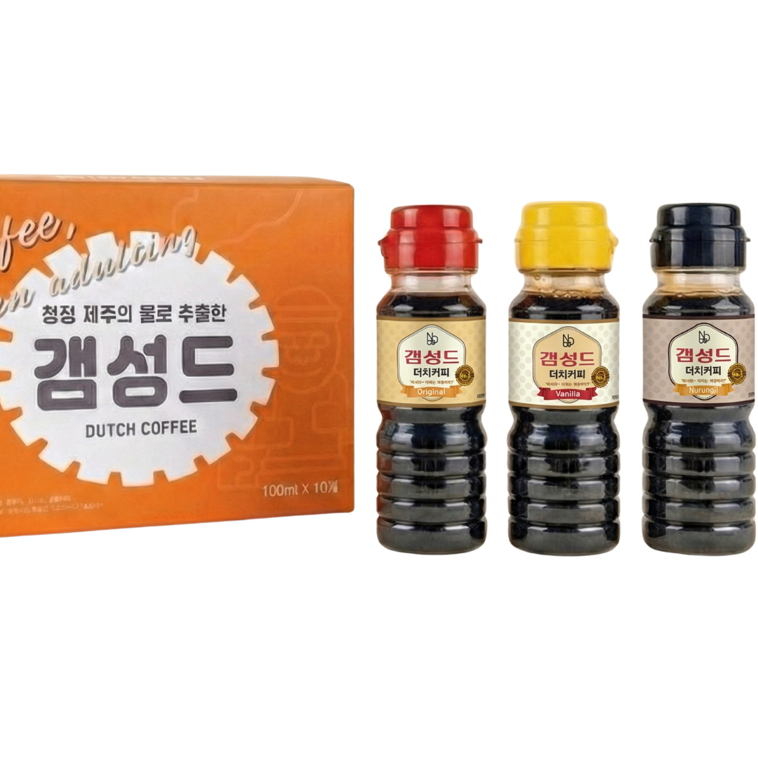 갬성드 더치커피 선물세트 콜드브루 원액 100ml 10개입 3종 - 상품 이미지