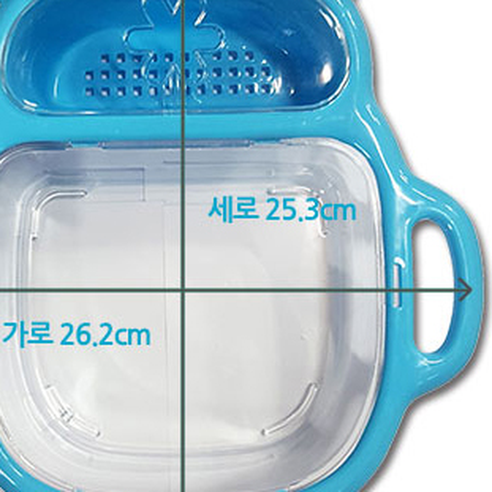 계곡놀이물놀이다슬기채집통 휴대용손잡이채집통 랜덤색상휴대간편어항 1개 - 상세 이미지 4