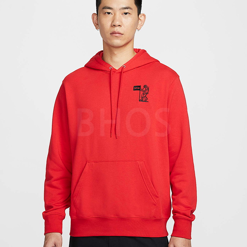 나이키 클럽 프린트 플리스 풀오버 후드