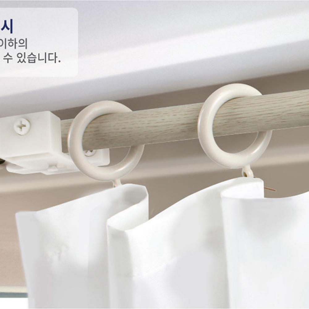 간편설치창문꾸미기 샷시고정못없이설치커튼브라켓 플라스틱커튼봉걸이 2개입 - 상세 이미지 2