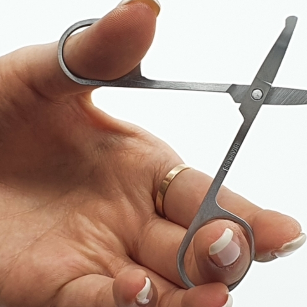 인조눈썹커팅 코털정리용둥근코가위 눈썹결정리용가위 8.7cm - 상세 이미지 2
