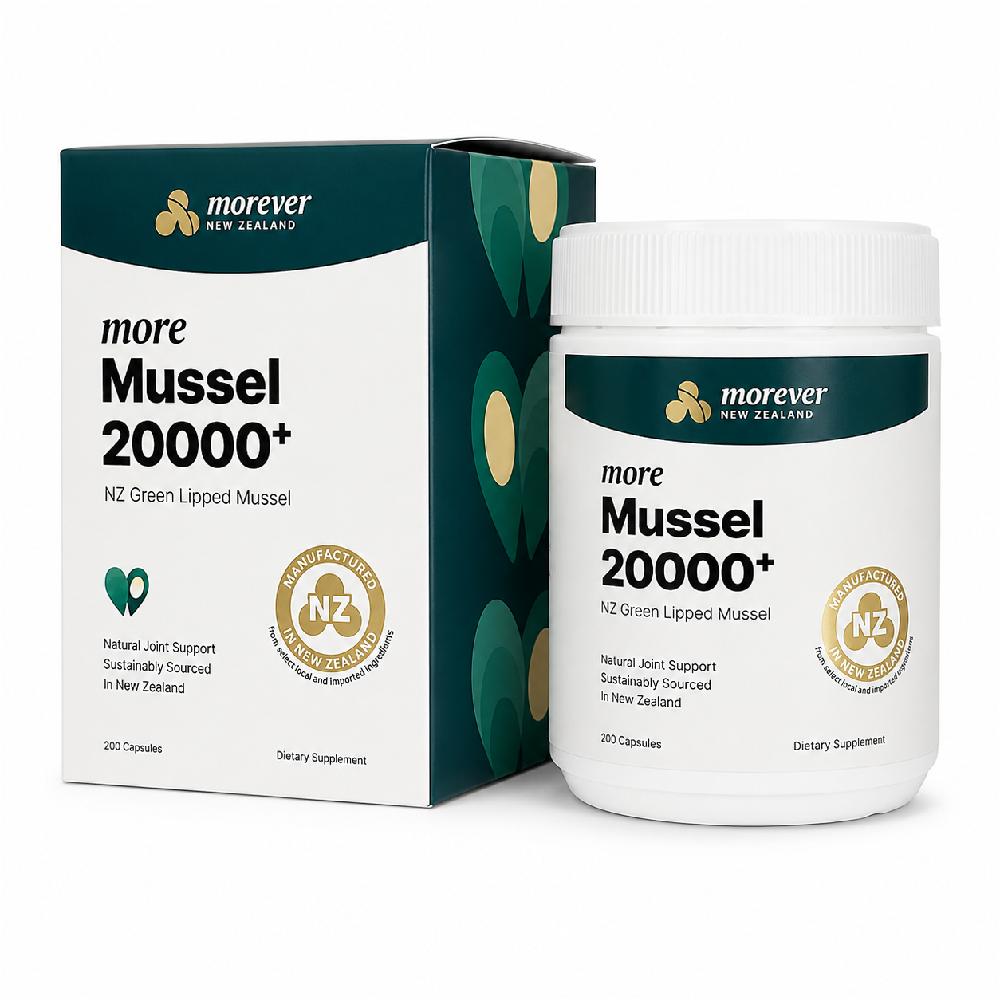 모에버 뉴질랜드 초록입홍합 20000 플러스 200캡슐 그린머슬 Green Lipped Mussel - 상품 이미지