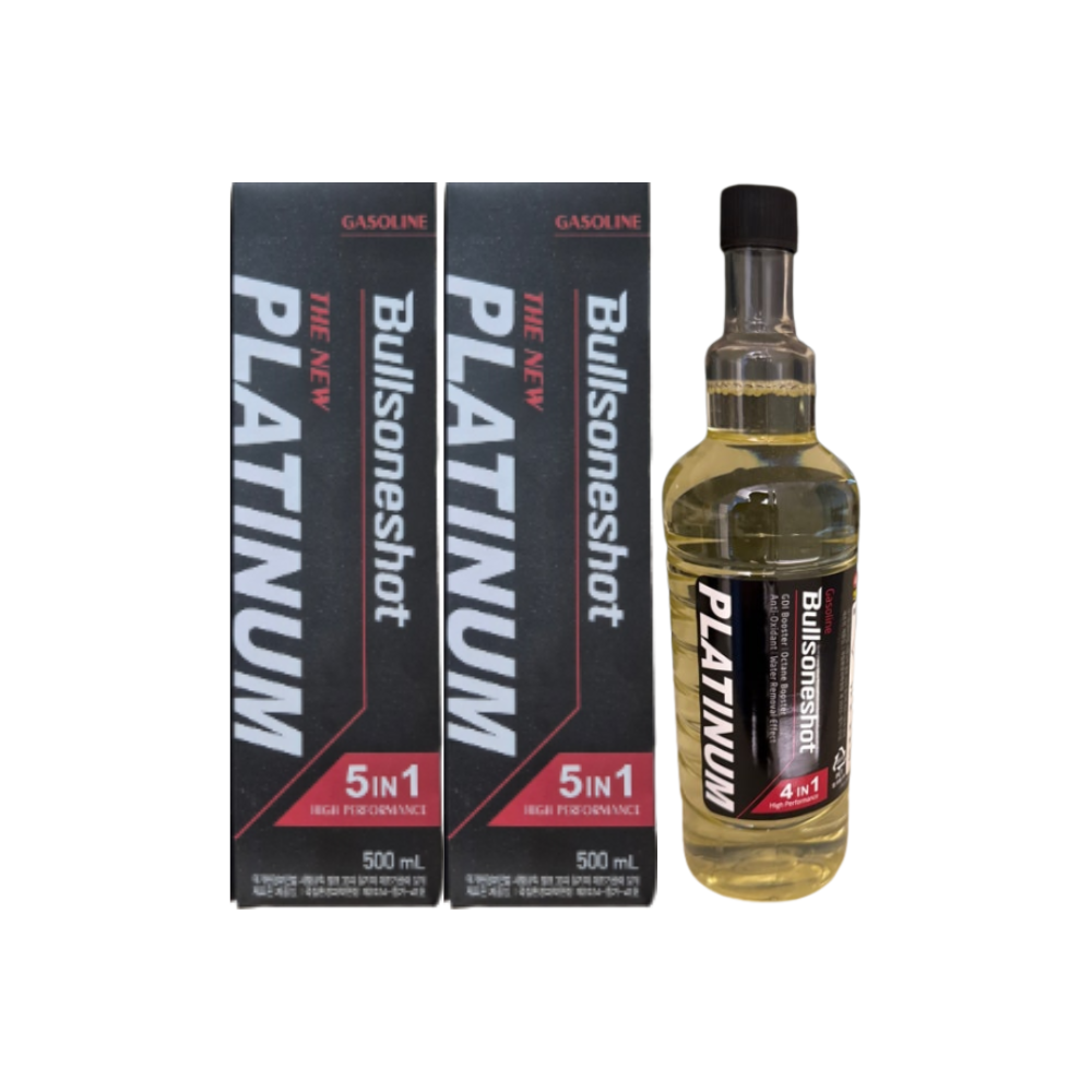 불스원샷 플래티넘 연료첨가제 5in1 (휘발유) 500ml x3개 - 상품 이미지
