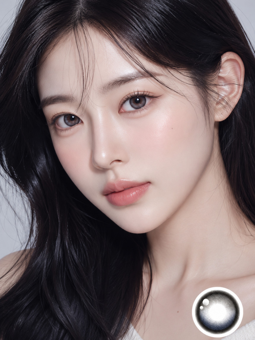 키츠밍 원데이 블루그레이 30P원데이 컬러렌즈/13.6mm렌즈 체인점 백화점 아울렛 인기렌즈 초특가!!!