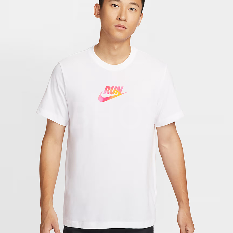 나이키 런 드라이 핏 러닝 탑 프린트 반