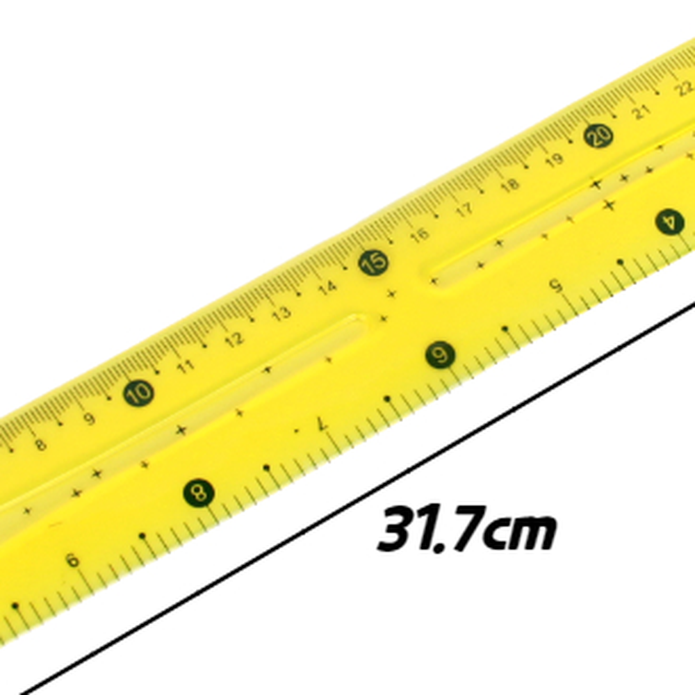 반투명재질 재단공예패턴작업구부러지는자 과학실험프로젝트교구 30cm - 상세 이미지 2