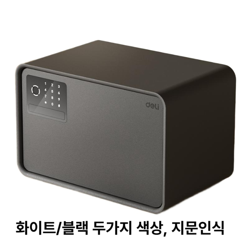 미니금고 가정용금고 개인 금고 가정용소형금고 지문인식 블랙/화이트 금고함 블랙 20cm AE222 지문X - 상품 이미지