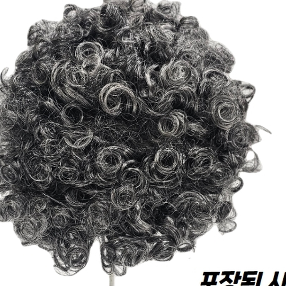 뽀글머리디자인 민속놀이체험할머니가발 체험학습할머니가발 리얼색감 - 상세 이미지 2