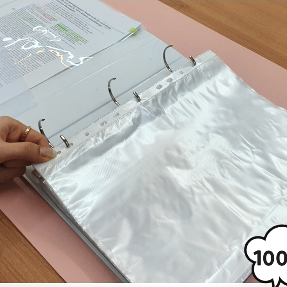 투명방수재질 문서보관클리어파일속지 그림보관바인더속지 A4100매 - 상세 이미지 3