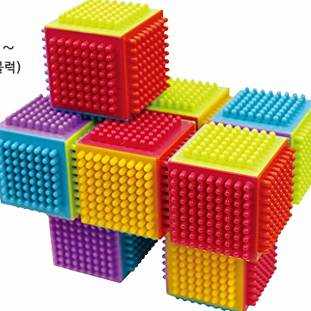 초록파랑보라어린이집큐브블록 플라스틱만2세 빨강주황노랑유치원빅블록 20pcs 5x5x5cm - 상세 이미지 2