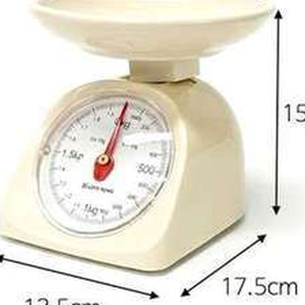 조리용 베이킹필수계량용주방저울 아날로그감성베이킹용가정용저울 1kg2kg - 상세 이미지 2