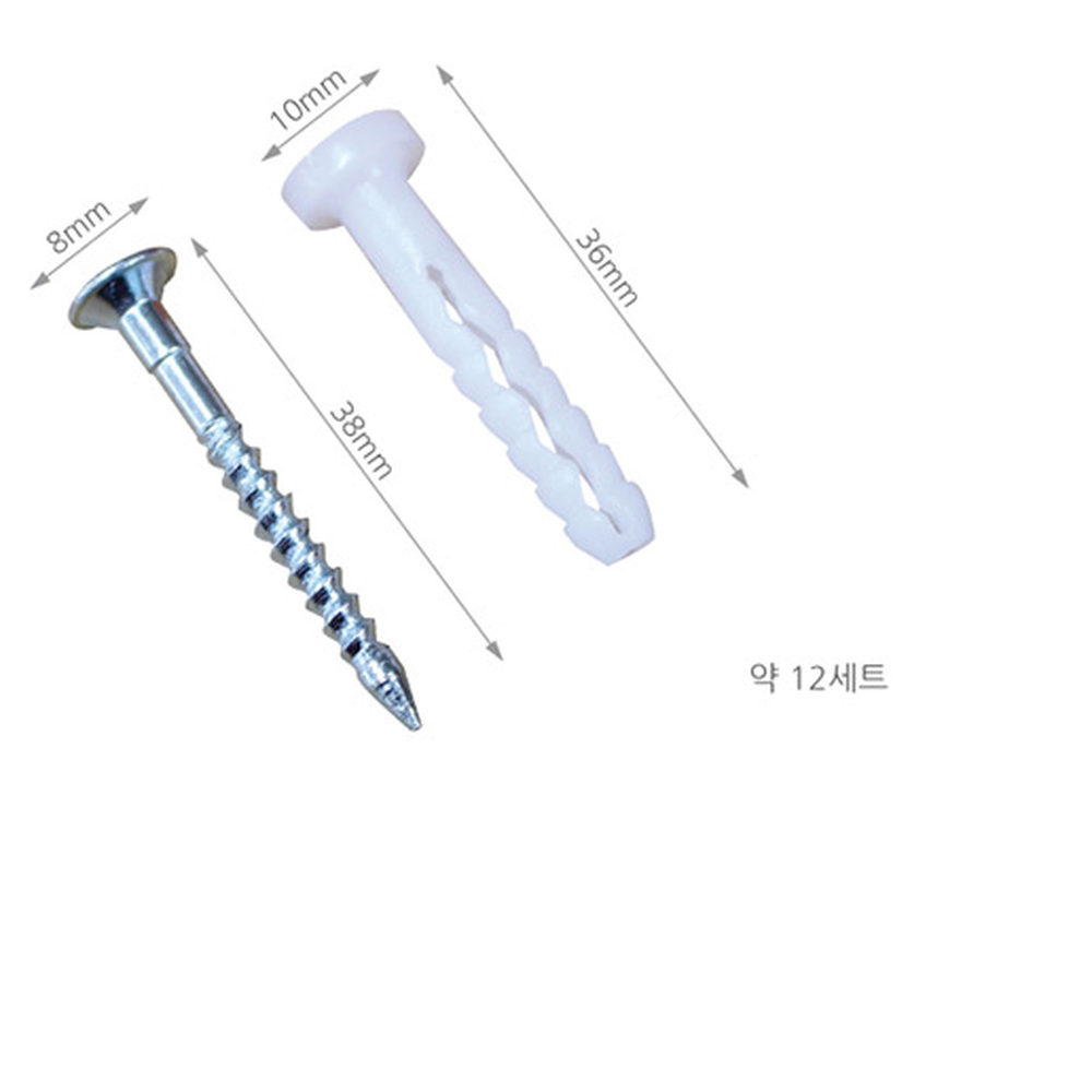 시멘트벽나사 타격앙카 콘크리트칼브럭앙카 칼블럭 36mm 12p - 상세 이미지 4