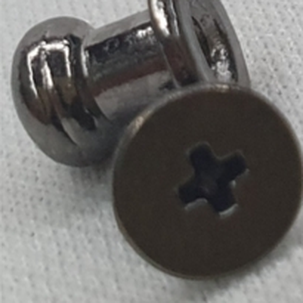 파우치제작잠금장치단추 다이어리커버솔트레지 흑니켈 6mm 5P - 상세 이미지 3