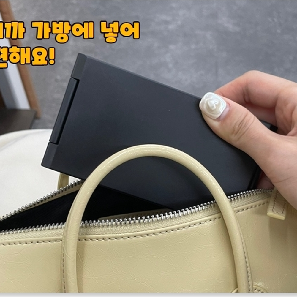 접어서휴대 헤어점검파노라마거울 염색파마뒷머리점검거울 4단 - 상세 이미지 4