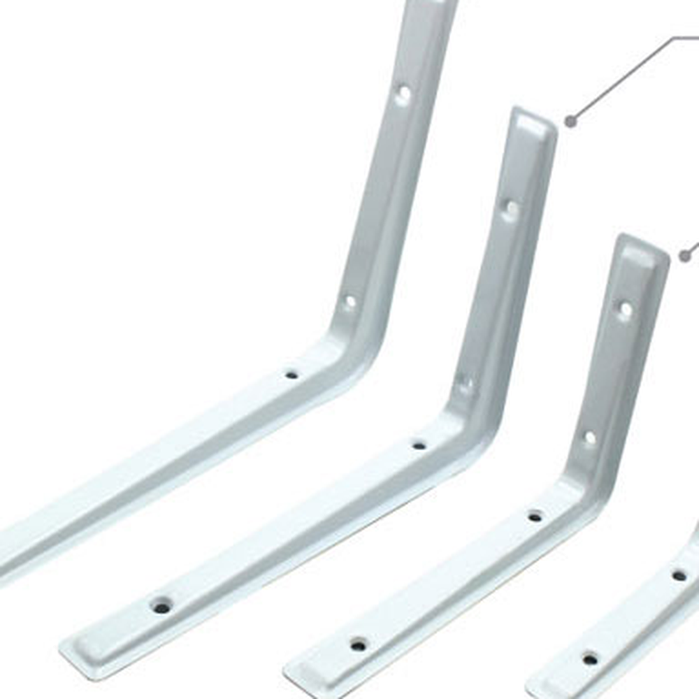 철제선반지지대 가구부속ㄱ자브라켓 흰색벽걸이선반브라켓 155x220mm 190x270mm 2p 대 - 상세 이미지 3