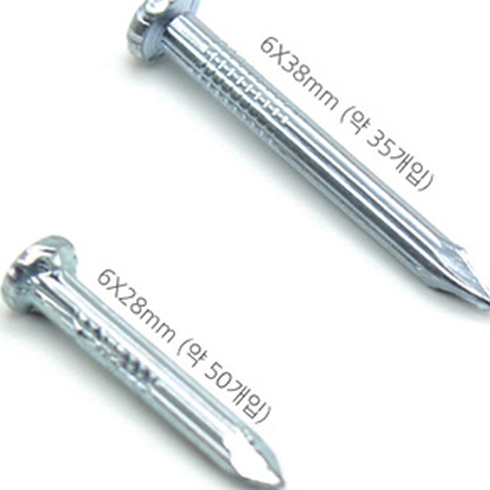 소형콘크리트벽콘크리트못 금속시멘트벽시멘트못 철물벽고정용벽나사 28mm 38mm - 상세 이미지 4