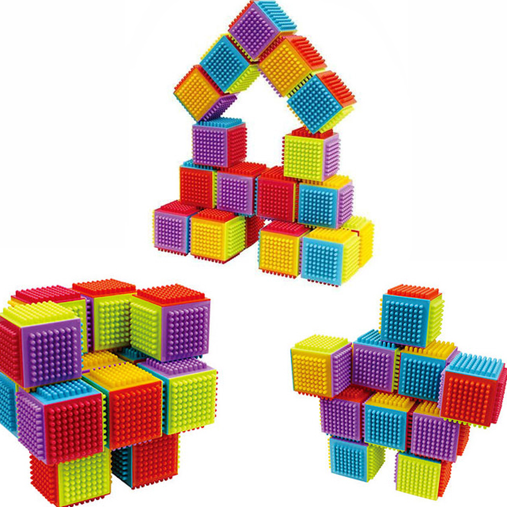초록파랑보라어린이집큐브블록 플라스틱만2세 빨강주황노랑유치원빅블록 20pcs 5x5x5cm - 상세 이미지 3