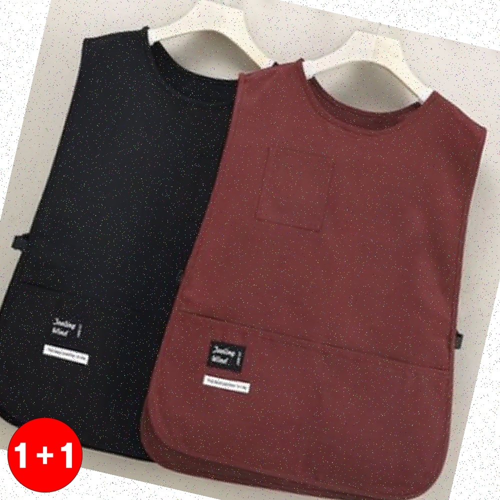 [cm00293]조끼 6545cm 앞치마/생활방수 앞치마/카페 작업복 통기 조끼/오버핏 나시 웨이스트 남녀 공용(주문의2배수량 배송) - 상품 이미지