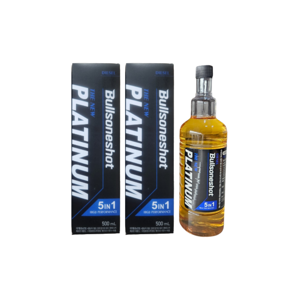 불스원샷 플래티넘 연료첨가제 5in1 (경유) 500ml x3개 - 상품 이미지