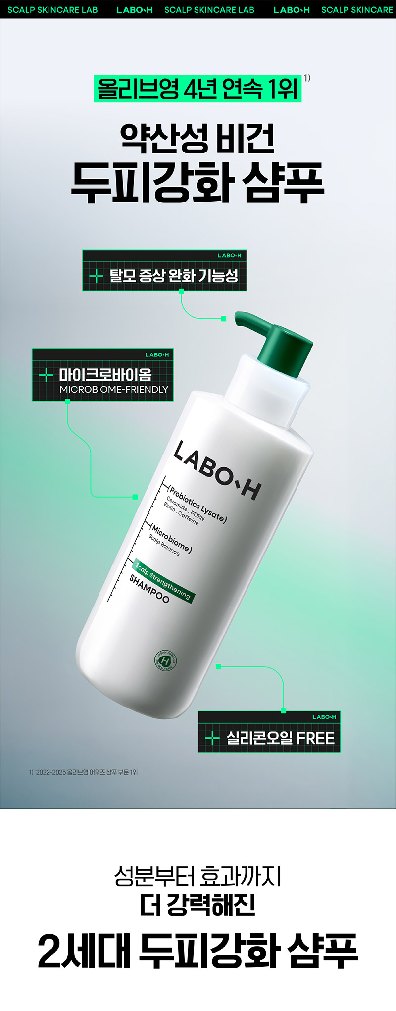 LABO-H Scalp Strengthening Shampoo - description 2