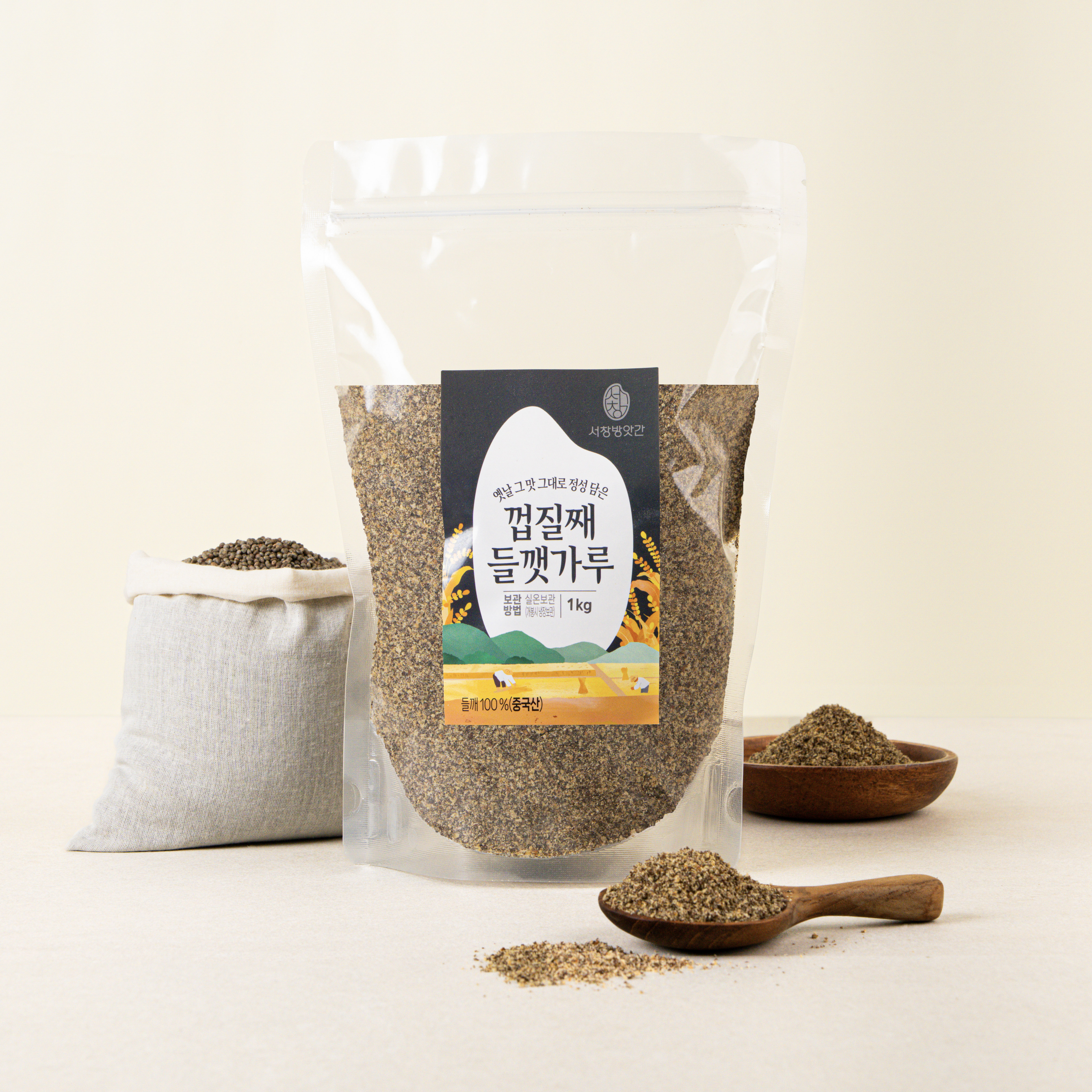 서창방앗간 껍질째 들깻가루 통분쇄 통들깨 막들깨가루 1kg - 상품 이미지