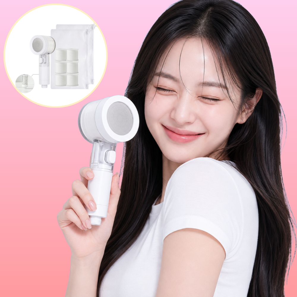 아이너리 3세대 여행용 샤워 필터 샤워기 석회수 유럽 베트남 발리 대만 다낭 나트랑 상하이 - 상품 이미지
