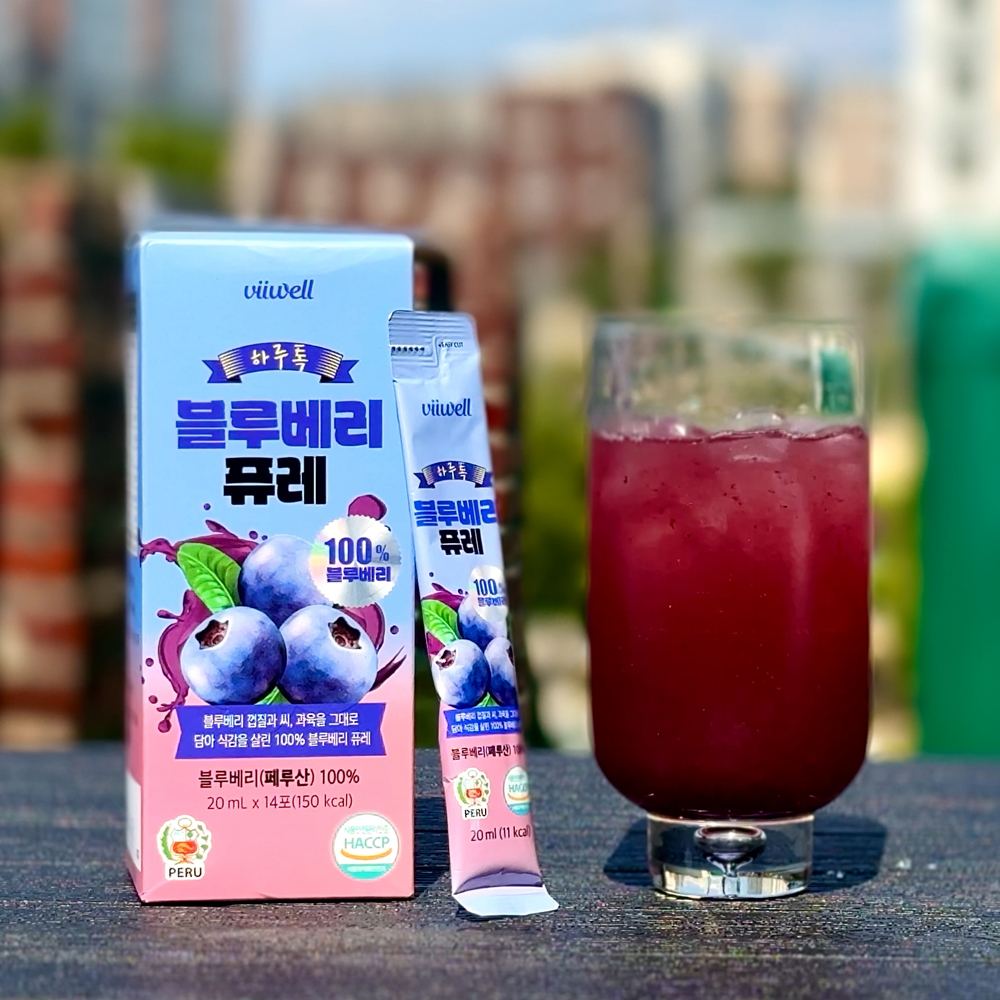 Charm Goods 블루베리 퓨레 효능 원액 불루베리 블루베리즙 스틱 14포 - 상세 이미지 3