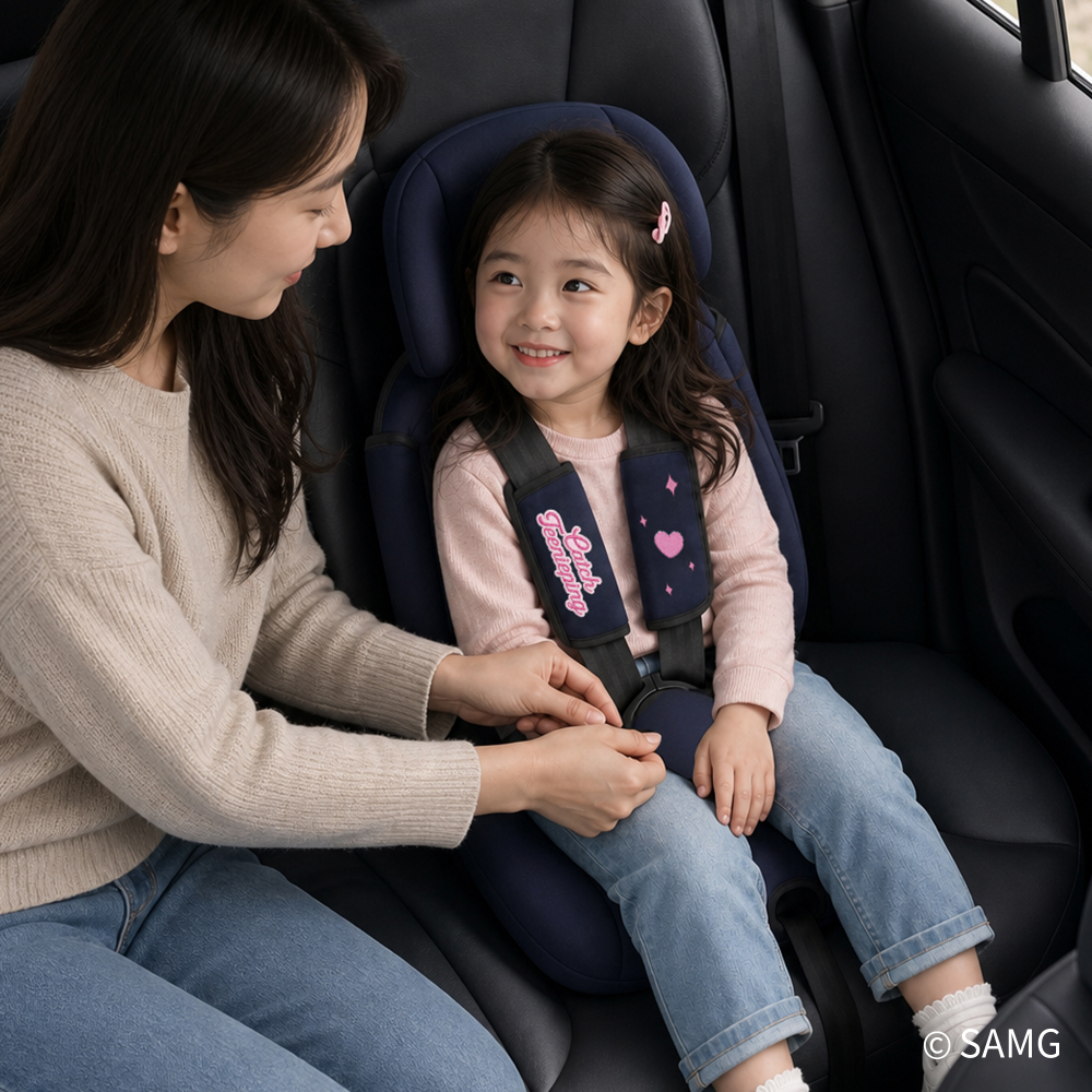 베이카 프리미엄 휴대용 주니어 카시트 토들러 ISOFIX 특허출원 캐치티니핑(네이비) - 상세 이미지 2