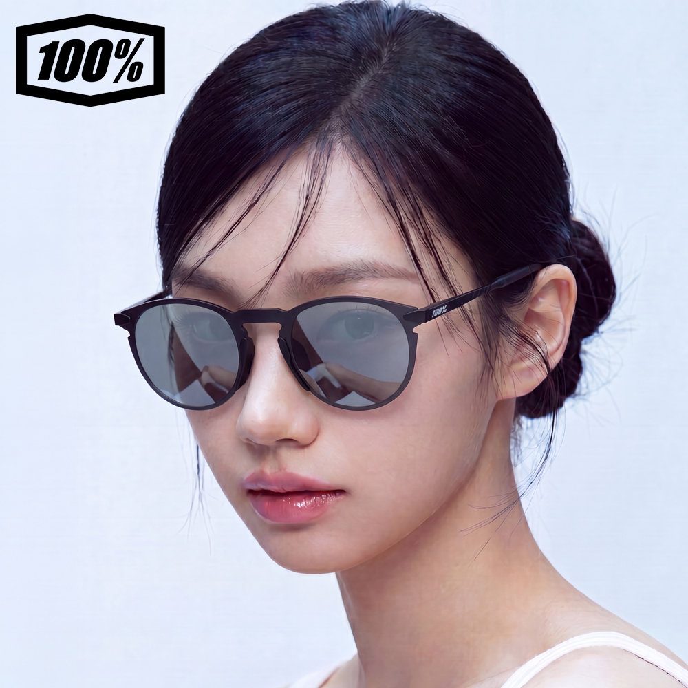 100% 레제르 라운드 러닝 운동 고글 스포츠 선글라스 매트블랙 실버 60019-10024 - 상품 이미지