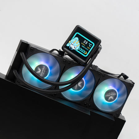 발키리 B360-GT LCD ARGB 수냉 CPU 쿨러 블랙