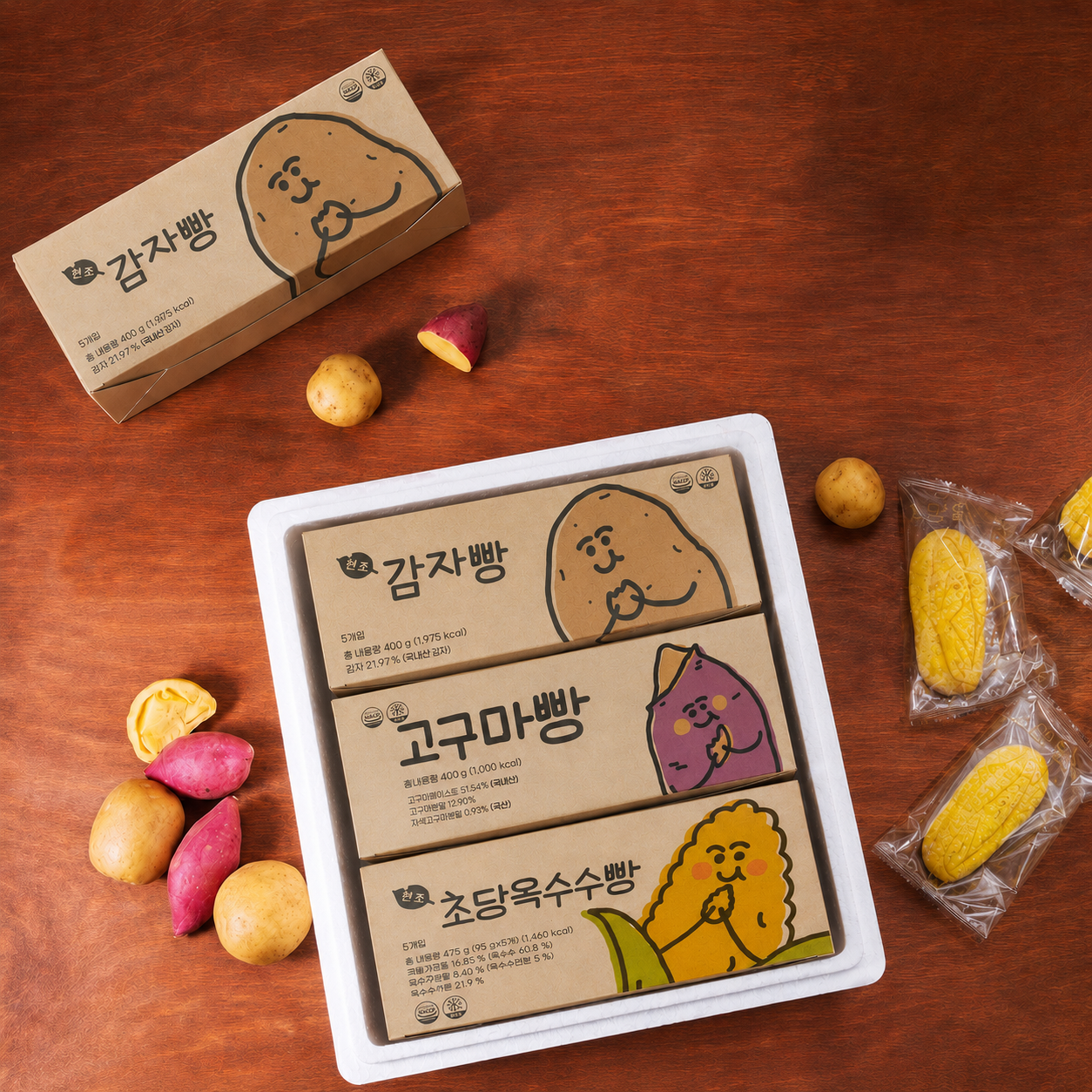 [춘천 감자밭] 베스트 3종 선물 세트 - 상품 이미지