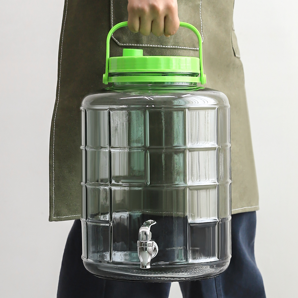 숨쉬는 유리 매실청 수도꼭지 효소병 5L-15L - 상품 이미지