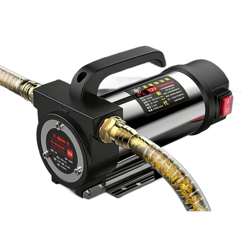 전동 자동 주유기 오일펌프 급유기 디젤 경유 1000W 12V 강력한 흡입력 - 상품 이미지