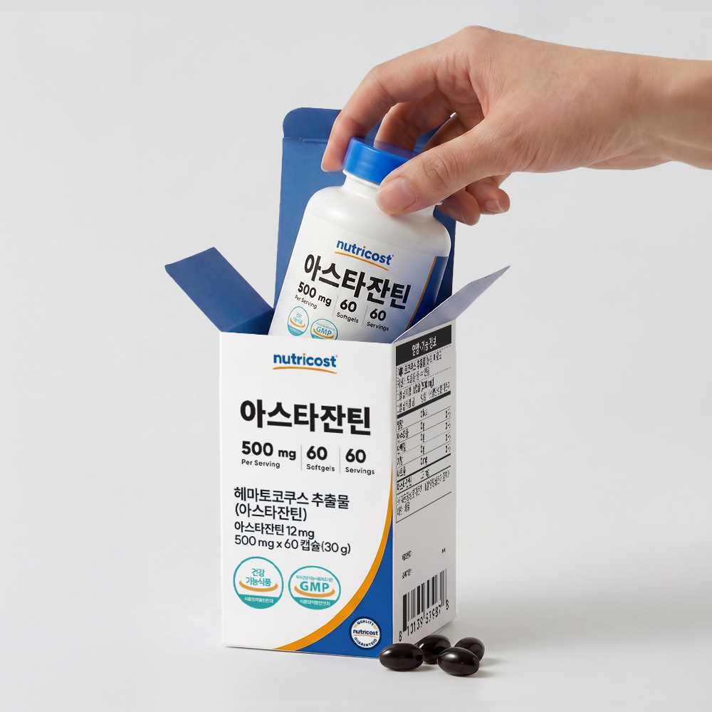 뉴트리코스트 아스타잔틴 12MG 소프트젤 60정, 1개 - 상세 이미지 2