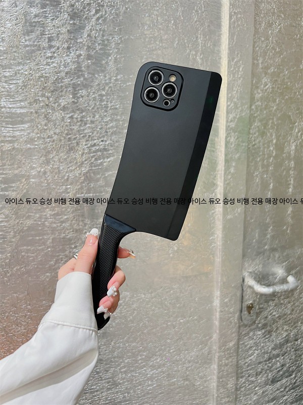 중식도 폰케이스 웃긴 아이폰 케이스 킹받는 식칼 - 상세 이미지 3