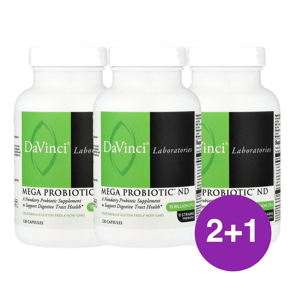다빈치 래보라토리스 Mega Probiotic ND 120정, 3개 - 메인 이미지