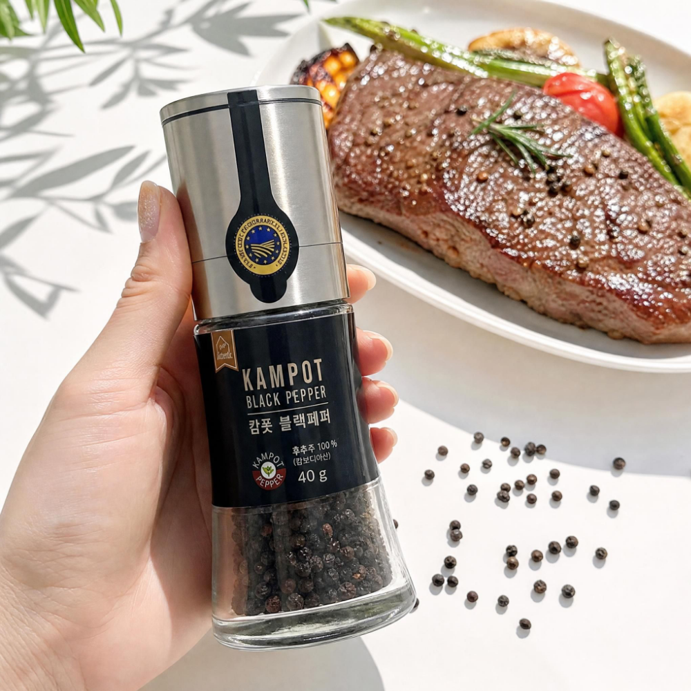 통후추 캄폿 후추 캄보디아 그라인더 흑 백 적 알후추 이미지 8