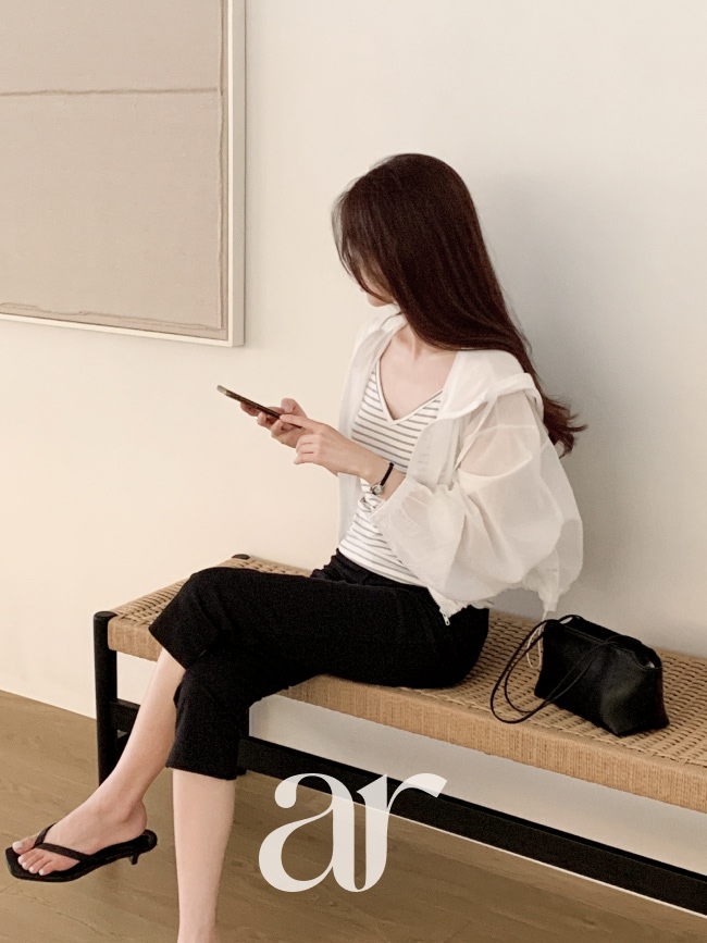 세미 크롭 후드 바람막이 점퍼 jp782 상품 이미지